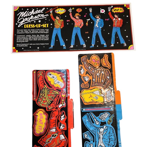 1984 Colorforms Michael Jackson Dress-up Set - Picture 3 of 3